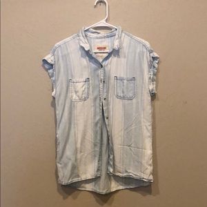 Missimo cap sleeve button down
